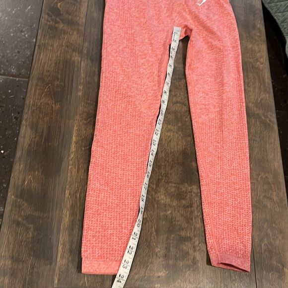 Gymshark coral VITAL SEAMLESS 2.0 LEGGINGS Sz-small - Picture 7 of 11